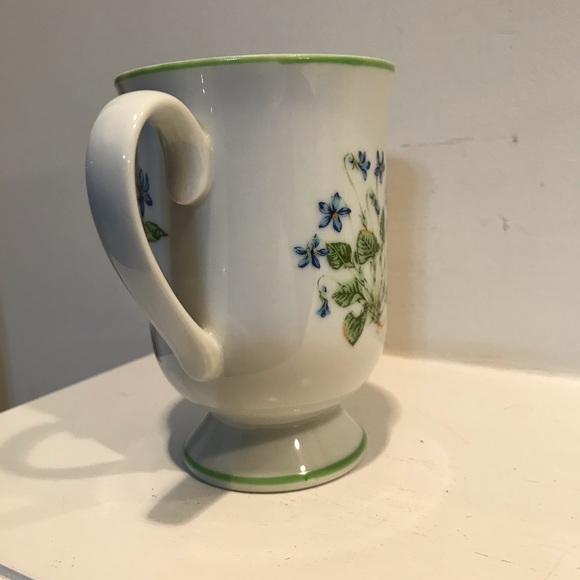 Vintage tea/coffee mug Spring violet cottagecore boho Made in Japan - Picture 2 of 4